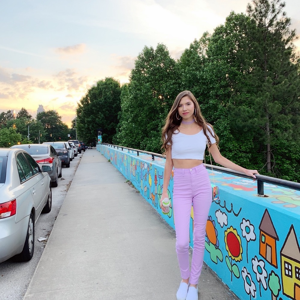 Lavender jeans
